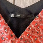 Φόρεμα Zara αφορετο, μέγεθος Medium, αμάνικο, κόκκινο με σχέδια