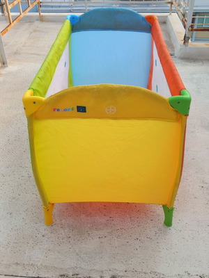 Παρκοκρέβατο Carello 2 επιπέδων με στρώμα Grecostrom σαν καινούργιο