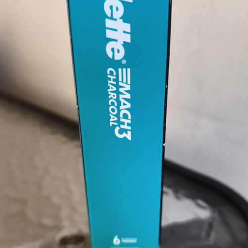 Gillette Mach3 Charcoal ξυριστική μηχανή καινούργια με 6 ανταλλακτικές κεφαλές και βάση