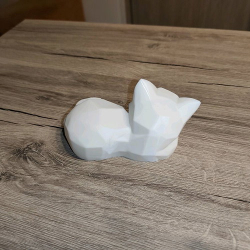 3D Printed Geometric Cat new minimal decorative figurine