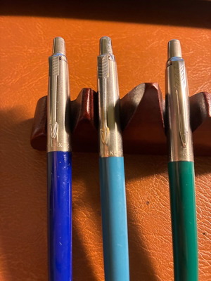 Parker pens vintage set of 3 used with original refills