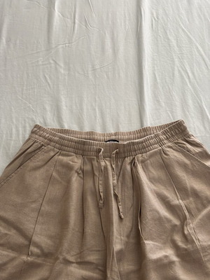 Calzedonia beige linen bermuda shorts new, size S