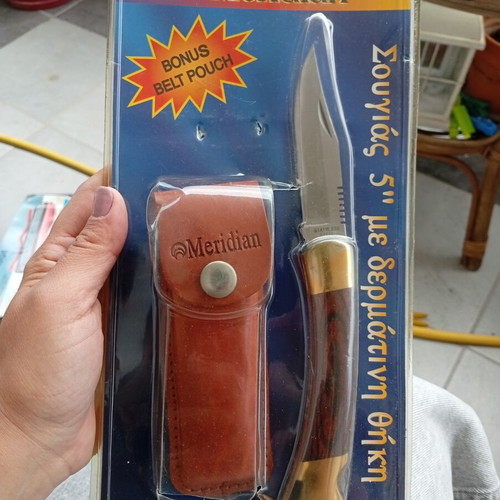 Outdoor camping survival set with knives, multitool, folding spade and gift