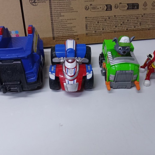 Paw Patrol vehicles and figure pack of 4, used