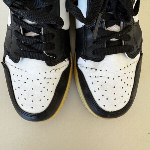 Nike Air Jordan 1 used sneakers, size 37, black and white