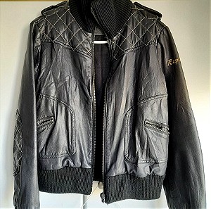 Bomber leather jacket Replay