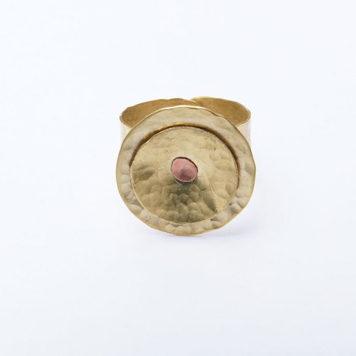 Circular brass ring new handmade forged