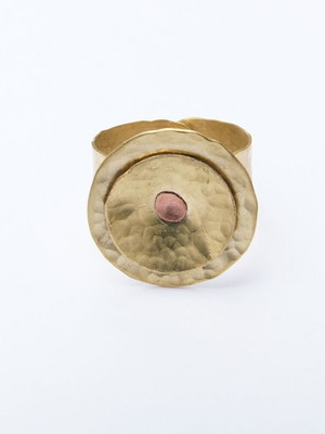 Circular brass ring new handmade forged