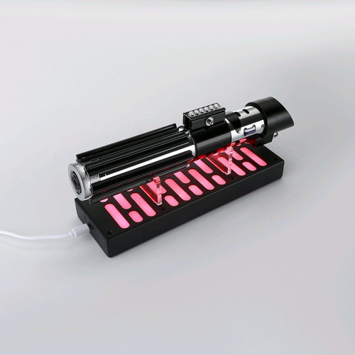 RGB metal lightsaber stand new with remote control and USB