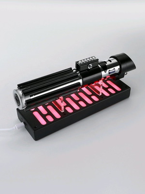RGB metal lightsaber stand new with remote control and USB