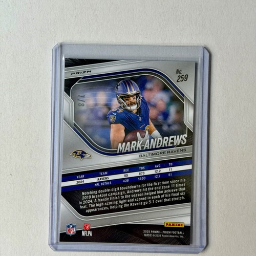 2025 Panini Prizm International Mark Andrews Plum Blossom κάρτα καινούργια