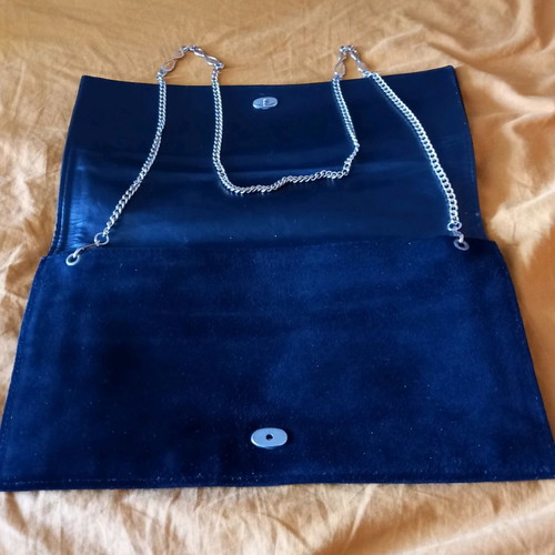 VINTAGE EVENING ROYAL BLUE LUXURY CLUTCH