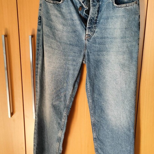 Attrattivo Denim Pants size L 40 12 like new, blue, button fly