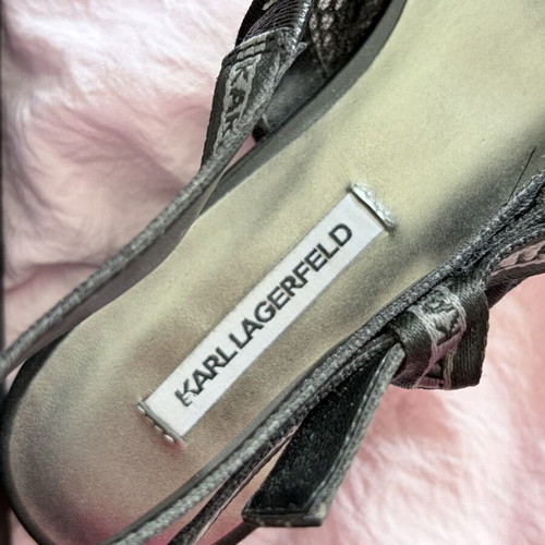 Karl Lagerfeld Ballet Flats Like New Black Size 38