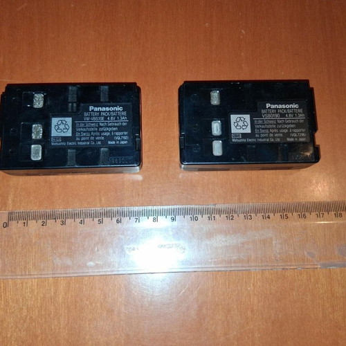 Panasonic camera batteries used, set of 2 pieces