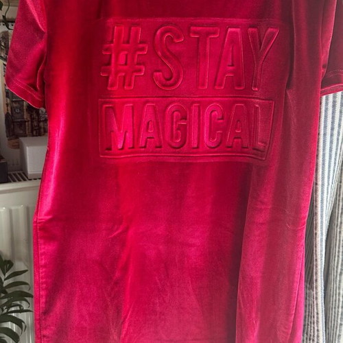 T-shirt dress pink like new, size S/M