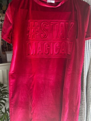 T-shirt dress pink like new, size S/M