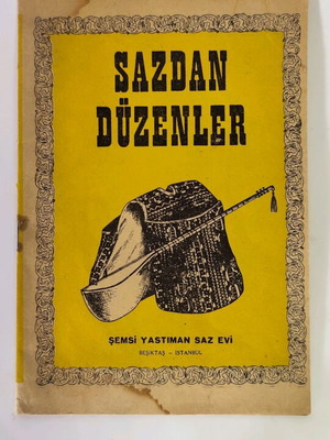 Sazdan Düzenler used instructional booklet for bağlama 1971