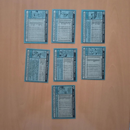 Topps 1980 baseball cards lot of 7 used