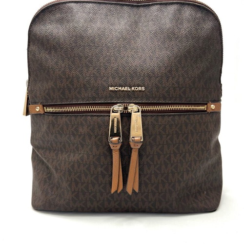 Michael Kors Rhea кафява платнена раница употребявана