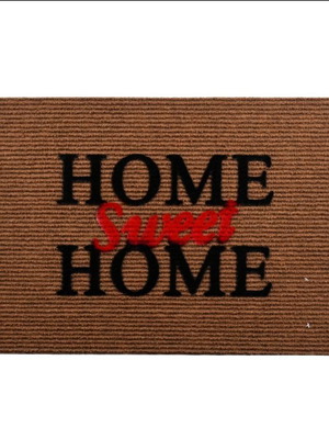 Flocky E-0569D carpet door mat brown 40×60cm Sidirela new