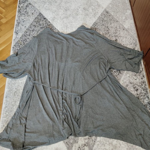 Grey tunic dress, plus size