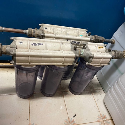 Water filters used, central line
