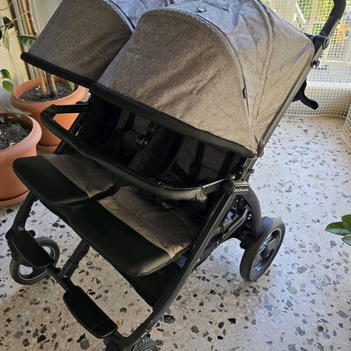Peg Perego Book twin stroller like new with adapters and cup holders