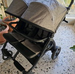 Peg Perego Book twin stroller like new with adapters and cup holders