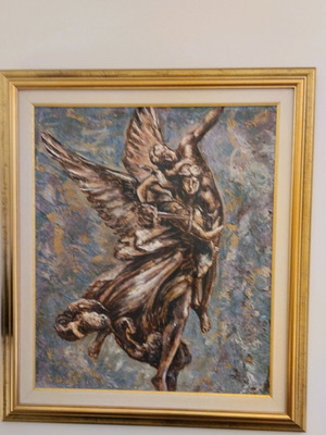 Oil painting like new 66x77 cm with frame