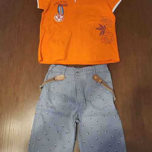 Boys' clothing set for 5-6 years, like new, 3 sets and 2 shirts