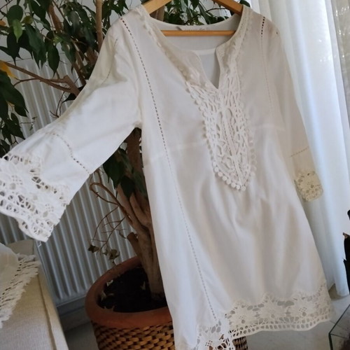 Zara cotton shirt like new, white, size S