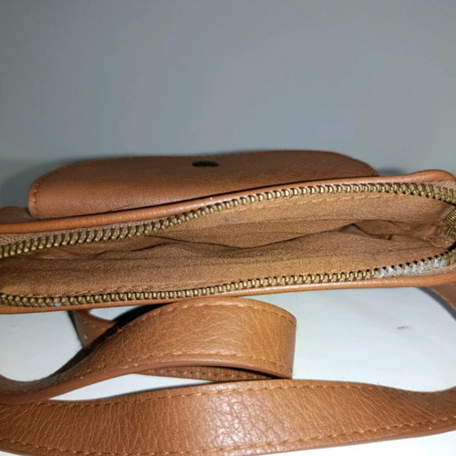 Roxy waist bag used, brown faux leather, adjustable strap