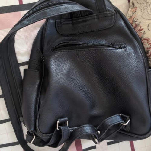 Women's backpack bag, black
