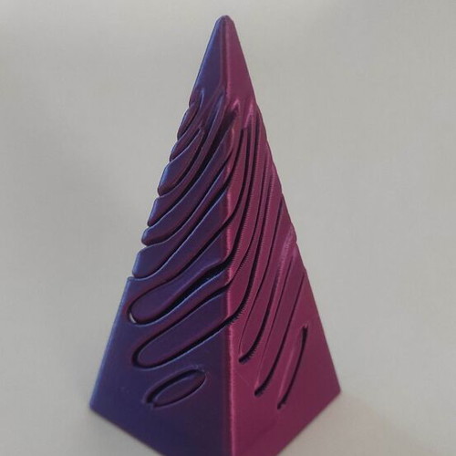 3d Impossible Vortex Pyramid Passthrough Fidget Toy new purple-blue antistress