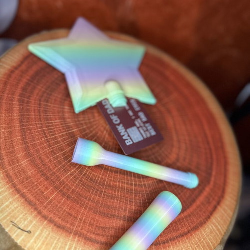 NFC Magic Payment Wand pastel rainbow design like new