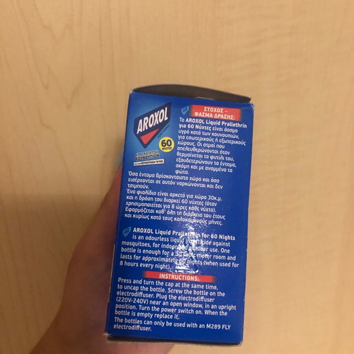 Aroxol insect repellent liquid 60 nights refill 2 pieces new