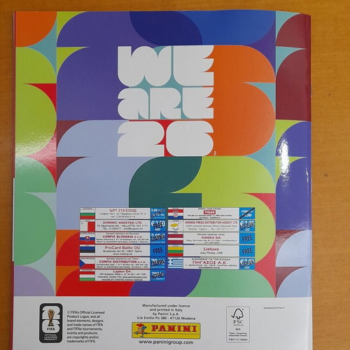 Panini World Cup 2026 Album with 6 Stickers new