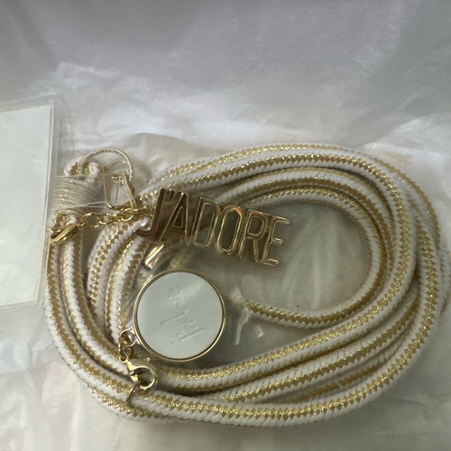 Dior J’adore phone strap new, beige gold