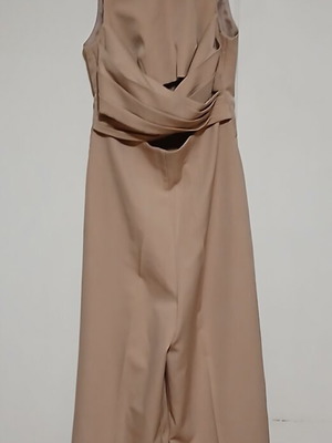 Asos beige jumpsuit with cut-out details at waist, size Small, like new