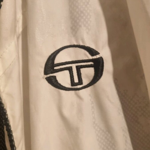 Sergio Tacchini men's sleeveless windbreaker like new, large, white