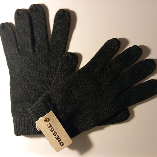 Diesel gloves new, black