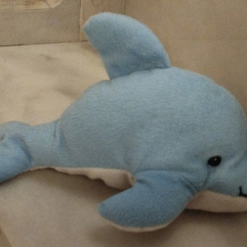 Plush dolphin 23cm like new I Love Mykonos