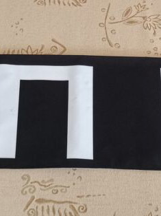 Κασκόλ φερρη καινούργιο μαύρο και άσπρο