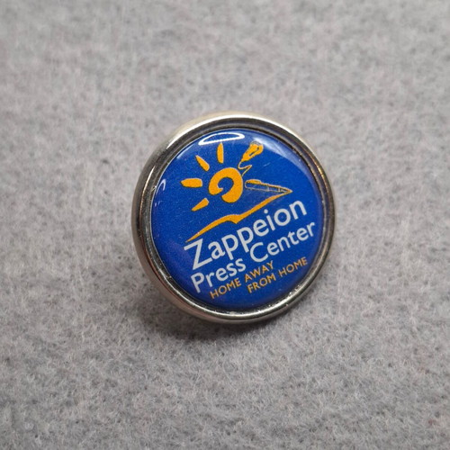 Collectible pin lapel badge Zappeion Press Center "Home Away From Home" like new