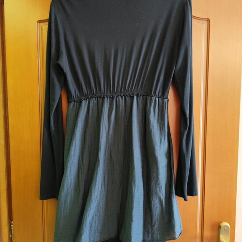 3-layer black dress with double skirt and bolero, like new