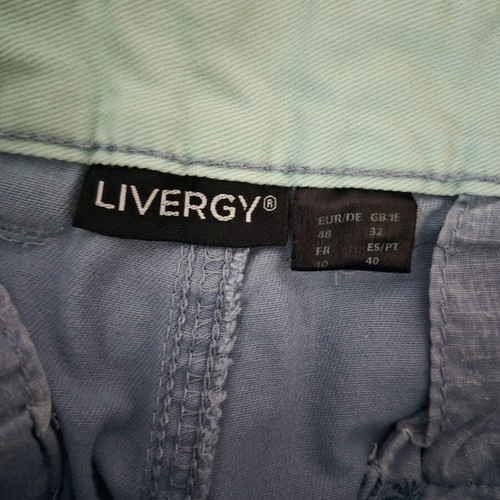 Livergy Chino Bermuda shorts used, turquoise, size M