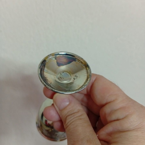 Set of 6 silver-plated antique glasses used
