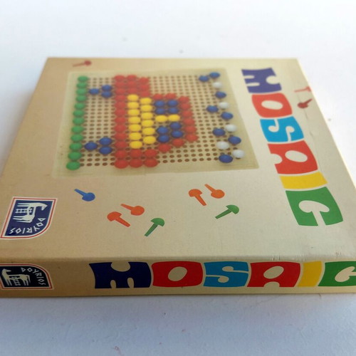 Mosaic vintage 80s travel board game Doureios
