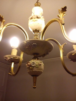 Antique chandelier used